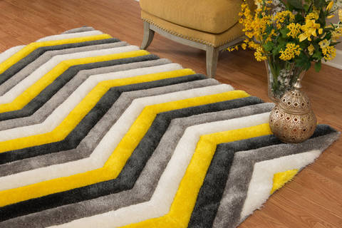 United Weavers Finesse Yellow 50 X 70 Area Rug 2100 21212 58 806-124186 Image 1