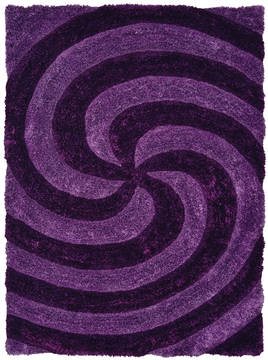 United Weavers Finesse Purple Rectangle 5x7 ft Polyester Carpet 124246