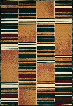 United Weavers Manhattan Brown Rectangle 7x10 ft Polypropylene Carpet 124269