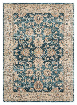 United Weavers Marrakesh Blue Rectangle 7x10 ft Olefin Carpet 124302