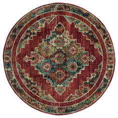 United Weavers Marrakesh Red Round 7'0" X 7'0" Area Rug 3801 30533 88R 806-124343