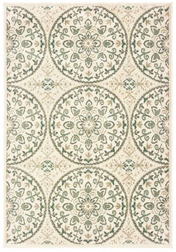 United Weavers Miami Beige Rectangle 1x2 ft Polypropylene Carpet 124431