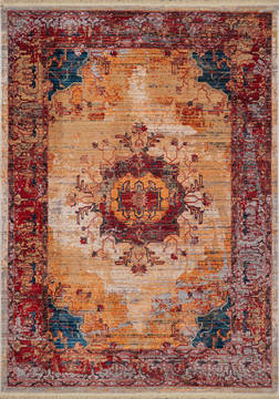 United Weavers Monaco Red Rectangle 7x10 ft Polyester Carpet 124452