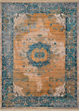 United Weavers Monaco Blue Rectangle 5x7 ft Polyester Carpet 124458
