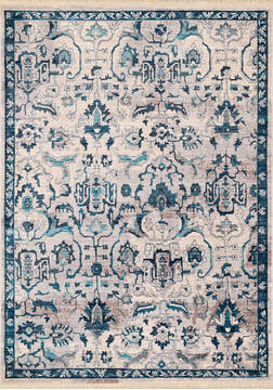 United Weavers Monaco Blue Rectangle 1x2 ft Polyester Carpet 124469