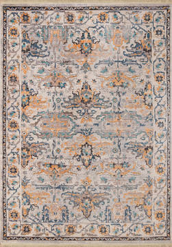 United Weavers Monaco Blue Rectangle 5x7 ft Polyester Carpet 124486