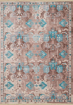 United Weavers Monaco Blue Rectangle 7x10 ft Polyester Carpet 124536