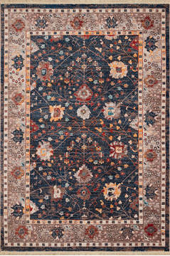 United Weavers Monaco Blue Rectangle 1x2 ft Polyester Carpet 124539