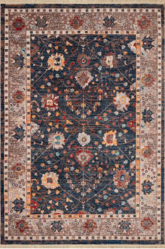 United Weavers Monaco Blue Rectangle 9x13 ft Polyester Carpet 124544