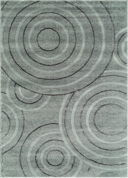 United Weavers Mystique Grey Rectangle 1x2 ft Polyester Carpet 124550