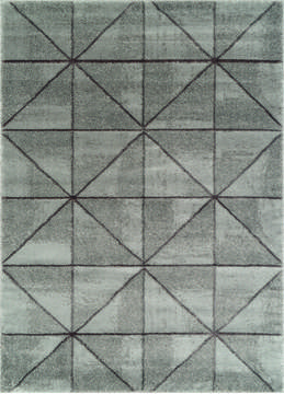 United Weavers Mystique Grey Rectangle 1x2 ft Polyester Carpet 124574