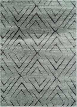 United Weavers Mystique Grey Rectangle 1x2 ft Polyester Carpet 124586