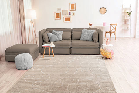 United Weavers Mystique Beige 70 X 100 Area Rug 1955 02426 912 806-124597 Image 1