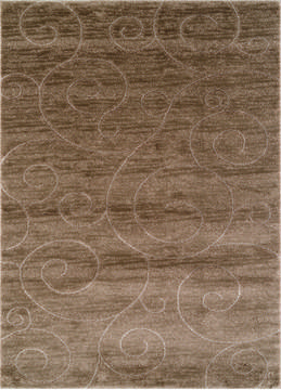 United Weavers Mystique Beige Rectangle 7x10 ft Polyester Carpet 124597