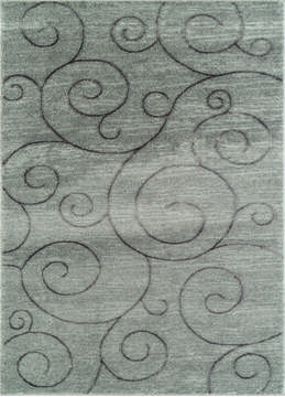 United Weavers Mystique Grey Rectangle 1x2 ft Polyester Carpet 124598