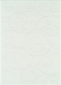 United Weavers Mystique White Rectangle 1x2 ft Polyester Carpet 124602