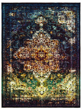 United Weavers Panama Jack Bohemian Multicolor Rectangle 5x7 ft Olefin Carpet 124622