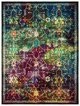 United Weavers Panama Jack Bohemian Multicolor Rectangle 5x7 ft Olefin Carpet 124625