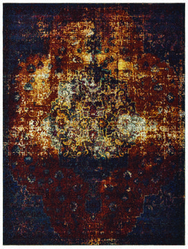 United Weavers Panama Jack Bohemian Multicolor Rectangle 1x2 ft Olefin Carpet 124633