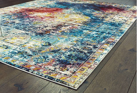 United Weavers Panama Jack Bohemian Blue 50 X 70 Area Rug 1831 30863 58 806-124640 Image 2