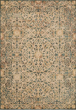 United Weavers Panama Jack Original Green Rectangle 5x7 ft Polyester Carpet 124686