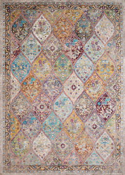 United Weavers Rhapsody Multicolor Rectangle 9x13 ft Olefin Carpet 124738