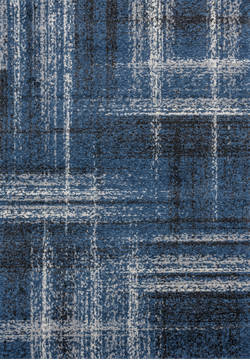 United Weavers Serenity Blue Rectangle 5x7 ft Polypropylene Carpet 124924