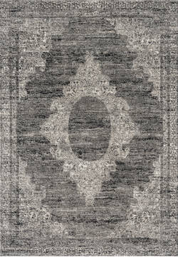 United Weavers Serenity Grey Rectangle 2x4 ft Polypropylene Carpet 124948