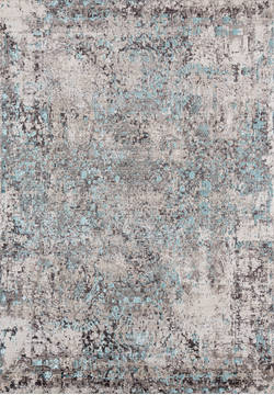 United Weavers Soignee Blue Rectangle 1x2 ft Polyester Carpet 124970