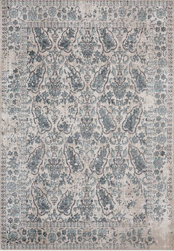 United Weavers Soignee Blue Rectangle 1x2 ft Polyester Carpet 124984