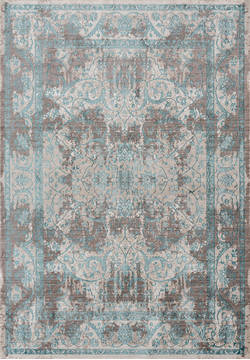 United Weavers Soignee Blue Rectangle 3x5 ft Polyester Carpet 124993