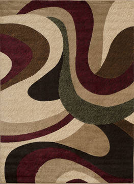 United Weavers Studio Multicolor Runner 6 to 9 ft Polypropylene Carpet 125038