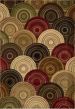 United Weavers Studio Multicolor Runner 6 to 9 ft Polypropylene Carpet 125058