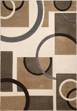 United Weavers Townshend Beige Rectangle 2x4 ft Polypropylene Carpet 125097