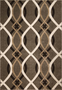 United Weavers Townshend Brown Rectangle 2x4 ft Polypropylene Carpet 125103