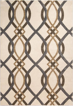 United Weavers Townshend Beige Rectangle 2x4 ft Polypropylene Carpet 125106