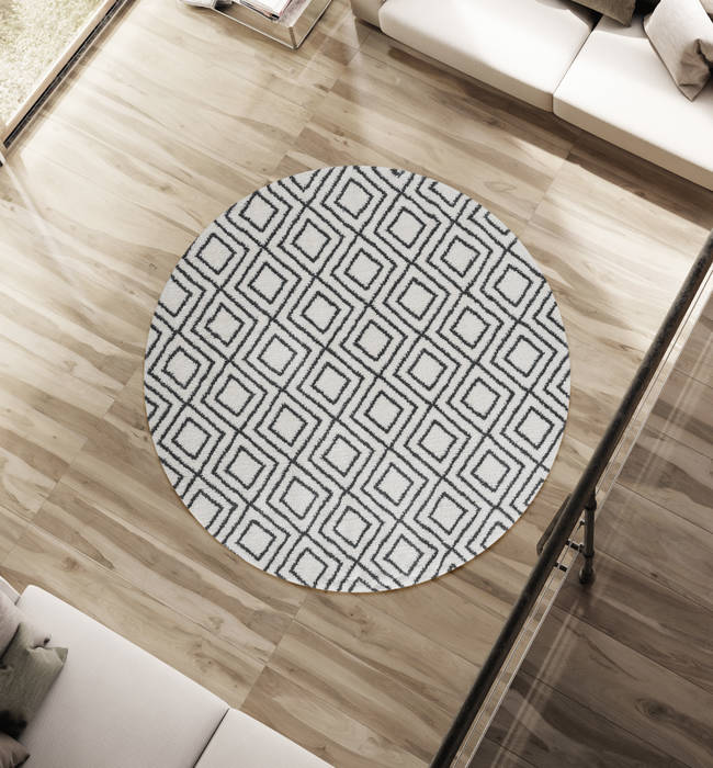 United Weavers Tranquility White Round 70 X 70 Area Rug 1840 20099 88R 806-125128 Image 1