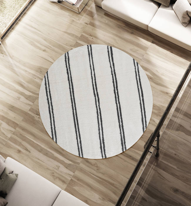United Weavers Tranquility White Round 70 X 70 Area Rug 1840 20399 88R 806-125182 Image 1