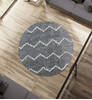 United Weavers Tranquility Grey Round 70 X 70 Area Rug 1840 20472 88R 806-125200 Thumb 1