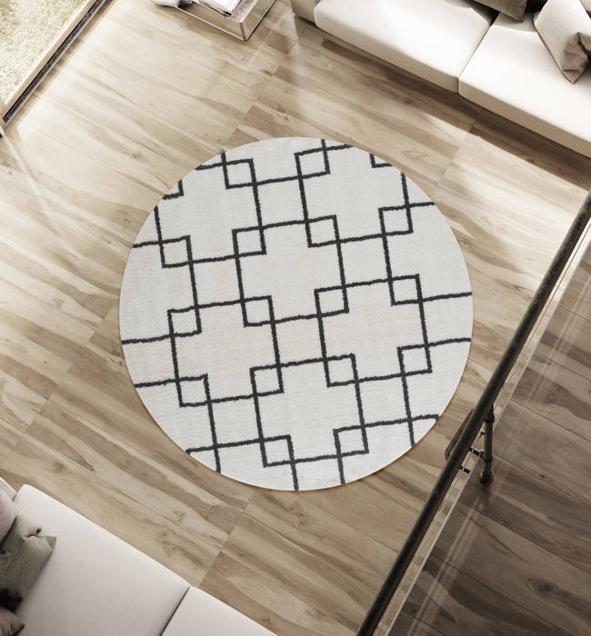 United Weavers Tranquility White Round 70 X 70 Area Rug 1840 20599 88R 806-125242 Image 1