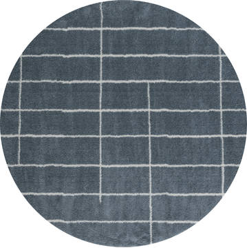 United Weavers Tranquility Blue Round 7'0" X 7'0" Area Rug 1840 20767 88R 806-125266