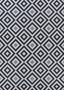 Couristan AFUERA Grey Rectangle 7x10 ft Polypropylene Carpet 125460