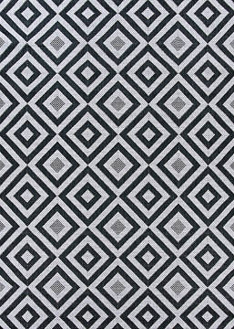 Couristan AFUERA Grey Rectangle 7x10 ft Polypropylene Carpet 125460