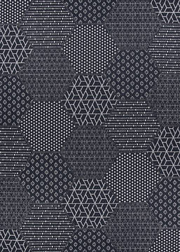 Couristan AFUERA Grey Rectangle 5x8 ft Polypropylene Carpet 125467
