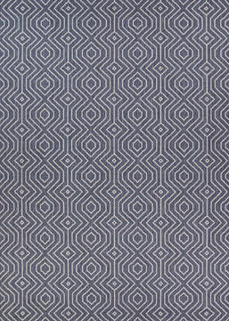 Couristan AFUERA Grey Rectangle 2x4 ft Polypropylene Carpet 125488