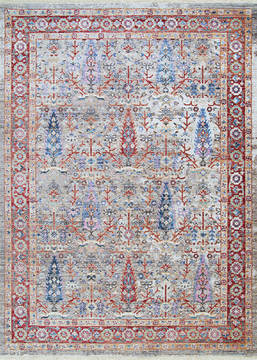 Couristan BLISS Grey Rectangle 8x10 ft Polypropylene Carpet 125501