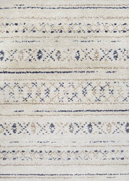 Couristan BROMLEY White Runner 6 to 9 ft Polypropylene Carpet 125581