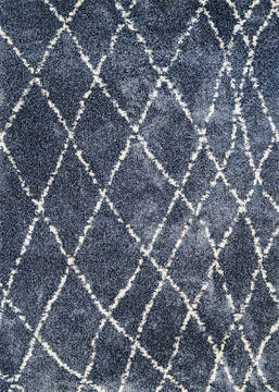 Couristan BROMLEY Blue Rectangle 2x4 ft Polypropylene Carpet 125604