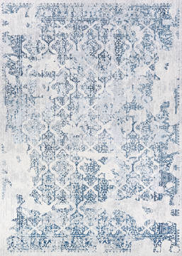 Couristan CALINDA Blue Rectangle 2x3 ft Polypropylene Carpet 125624