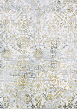 Couristan CALINDA Grey Rectangle 2x3 ft Polypropylene Carpet 125638